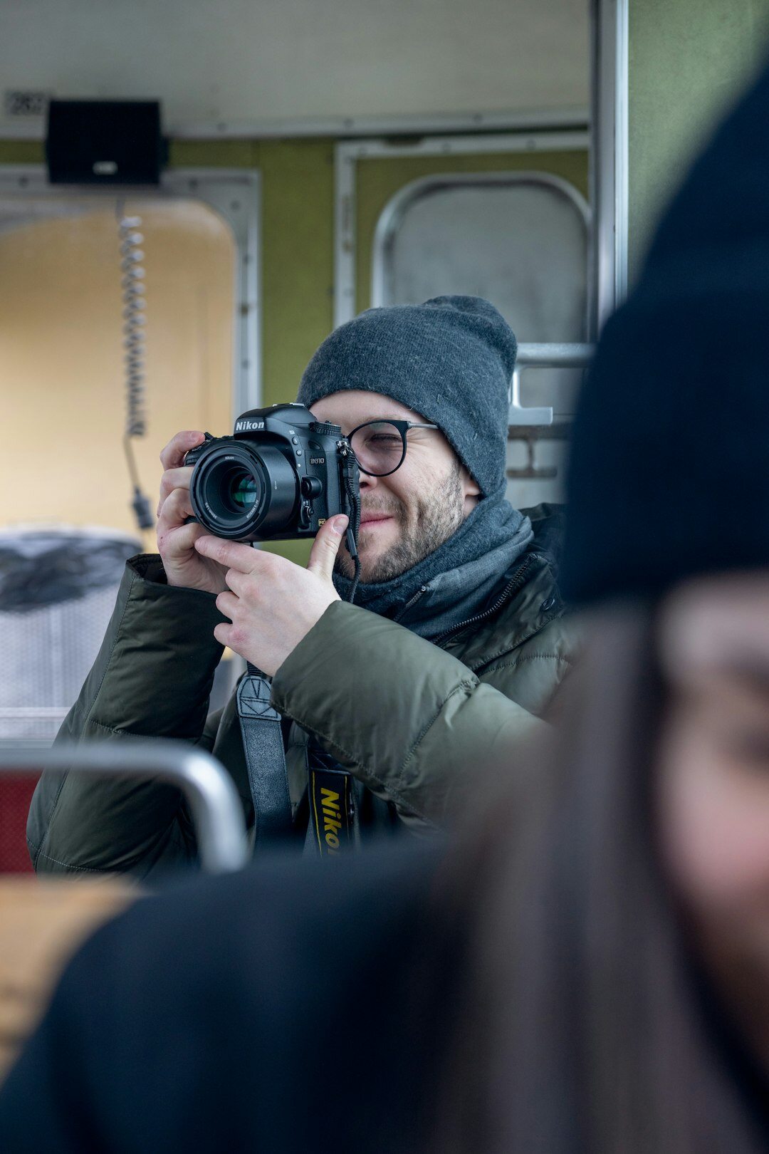 Finnish man camera operator portrait